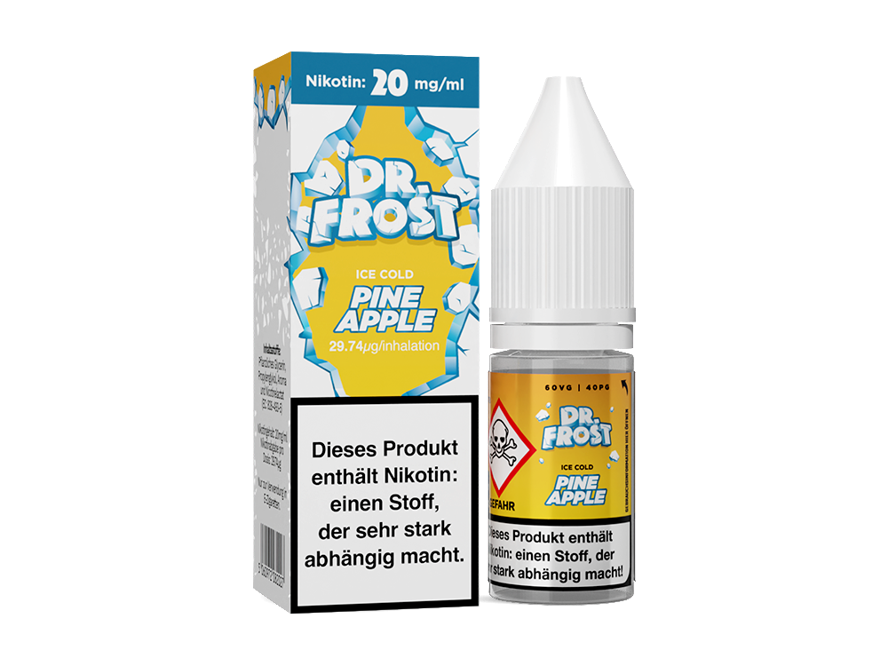 Dr. Frost Nikotinsalz Liquid Pineapple Ice Frische Geschmack