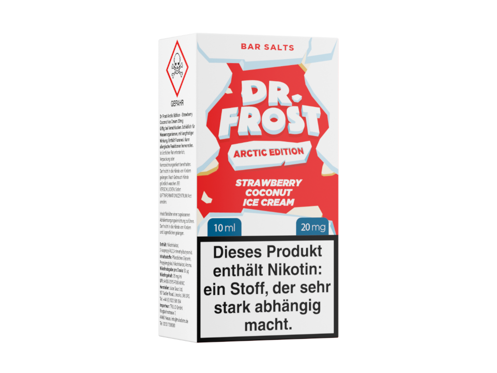 Dr. Frost Arctic Edition Nikotinsalz Liquid Erdbeere Kokosnuss