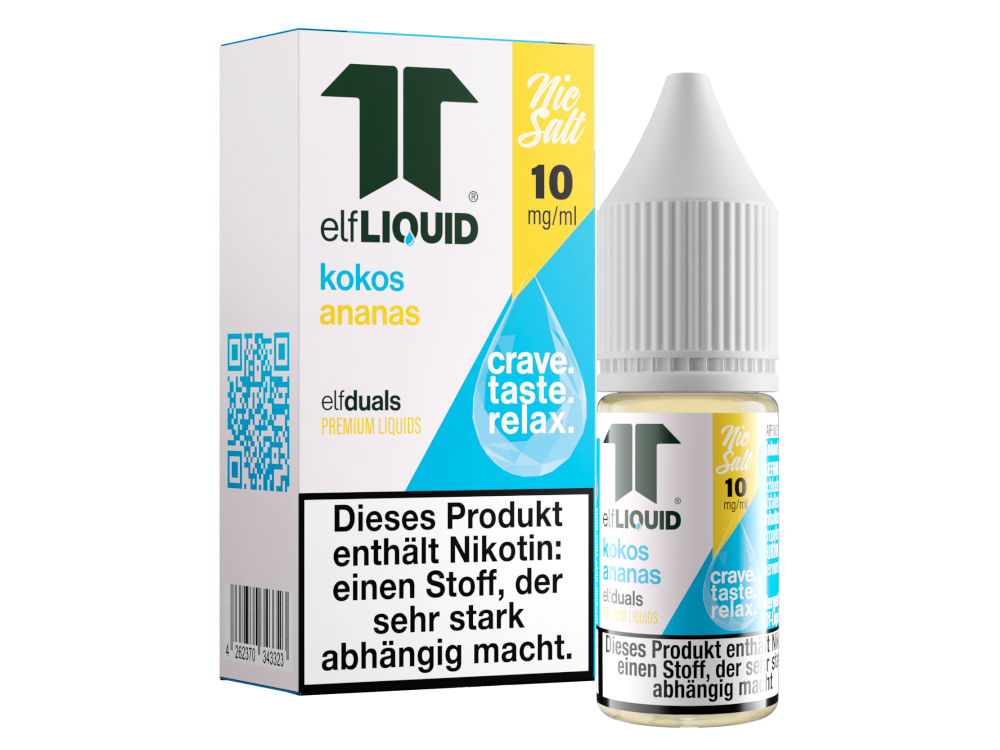 Elf-Liquid - Dual Nikotinsalz 10 mg Kokos-Ananas Genuss