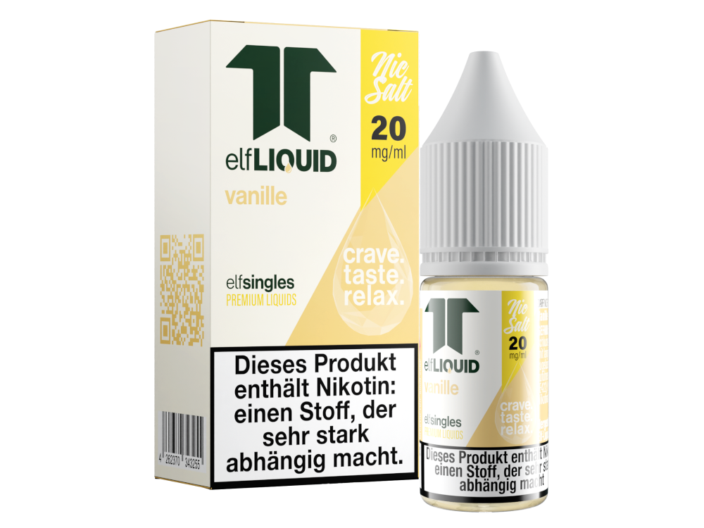Elf-Liquid - Single Vanille Nikotinsalz Liquid Genuss
