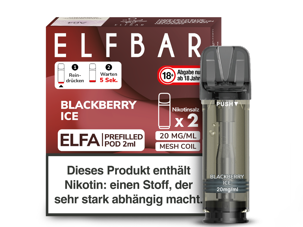 Elfbar Elfa Pod 20mg/ml (2 Stück) - Erfrischender Blue Razz Lemonade