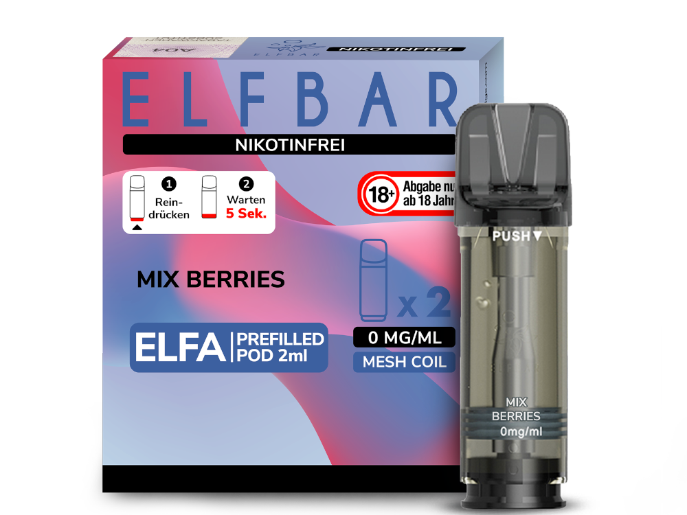 Elfbar Elfa Pod 20mg/ml (2 Stück) - Erfrischender Blue Razz Lemonade