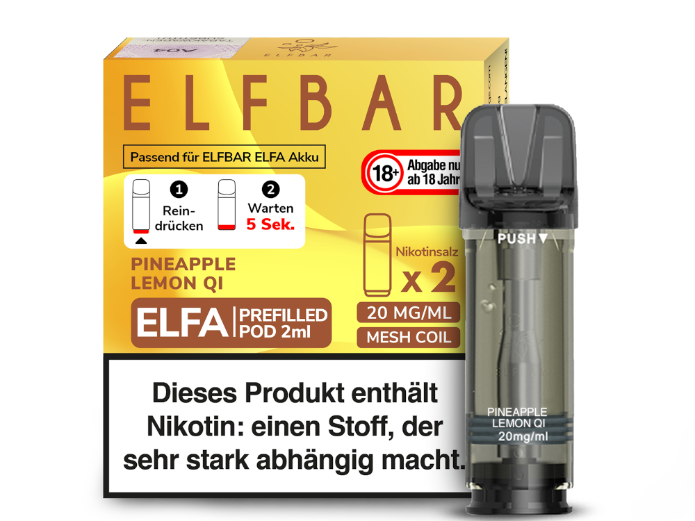 Elfbar Elfa Pod 20mg/ml (2 Stück) - Erfrischender Blue Razz Lemonade