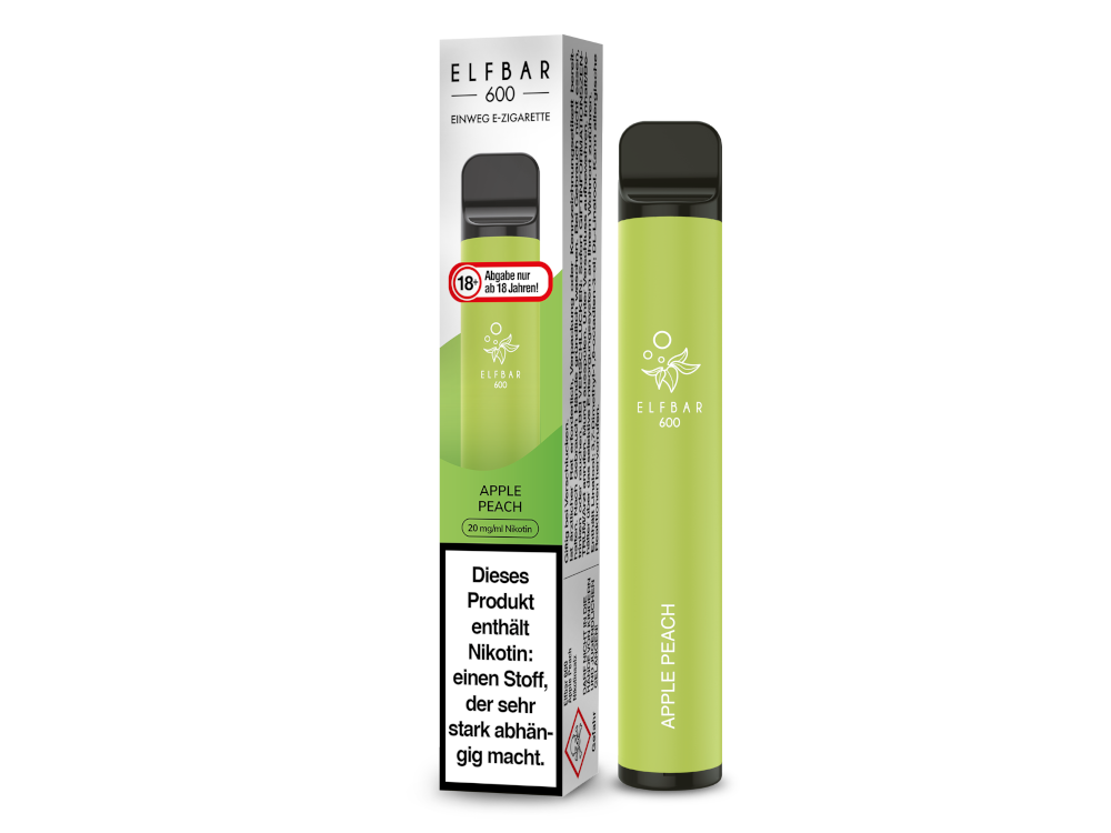 Elfbar 600 Einweg E-Zigarette - Apple Peach Genuss
