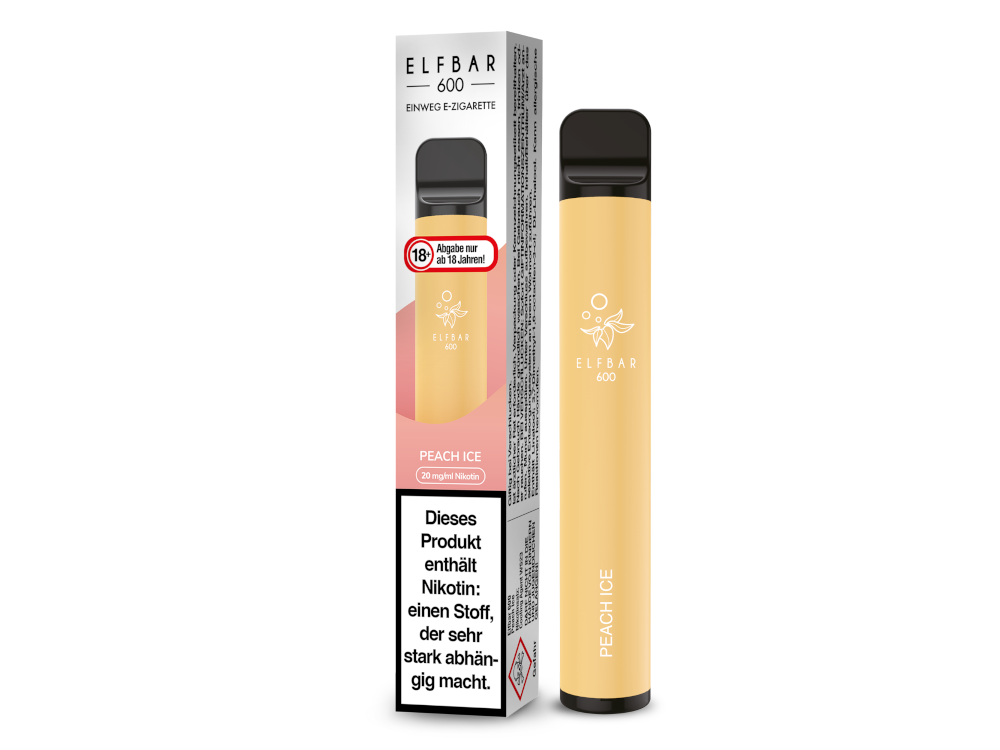 Elfbar 600 Einweg E-Zigarette - Apple Peach Genuss