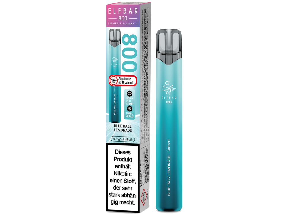 Elfbar 800 Einweg E-Zigarette - Blueberry Geschmack Erleben