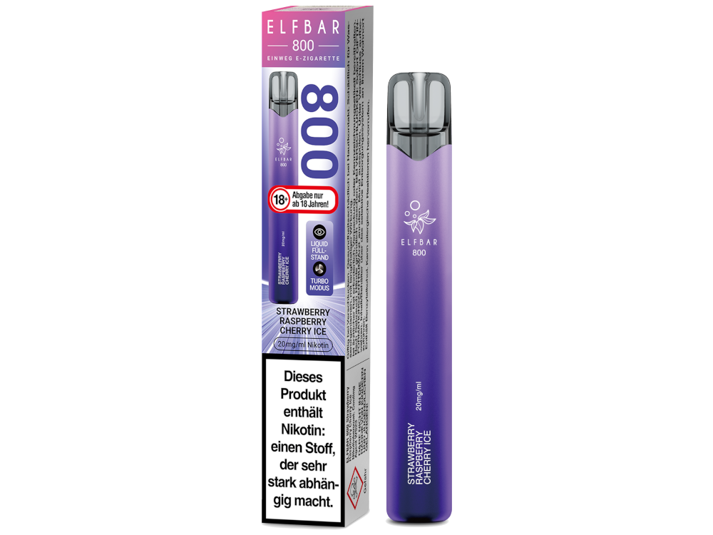 Elfbar 800 Einweg E-Zigarette - Blueberry Geschmack Erleben