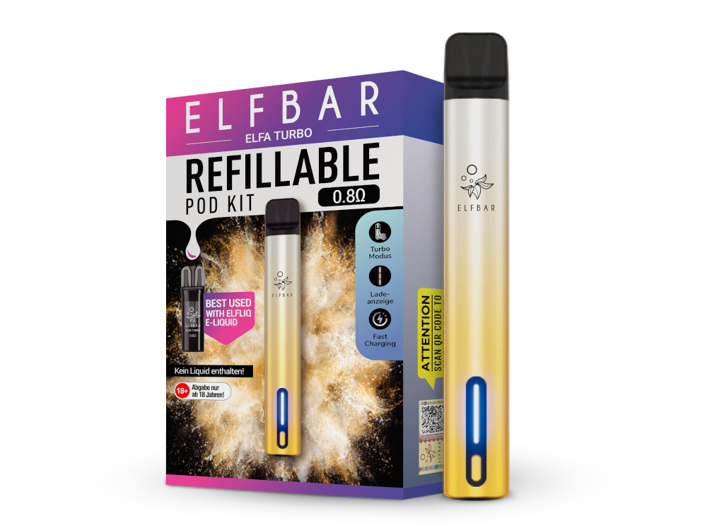 Elfbar - Elfa Turbo E-Zigaretten Set Mit Zugautomatik