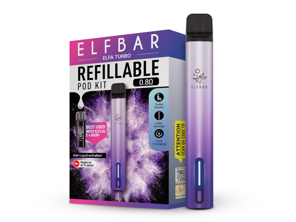 Elfbar - Elfa Turbo E-Zigaretten Set Mit Zugautomatik