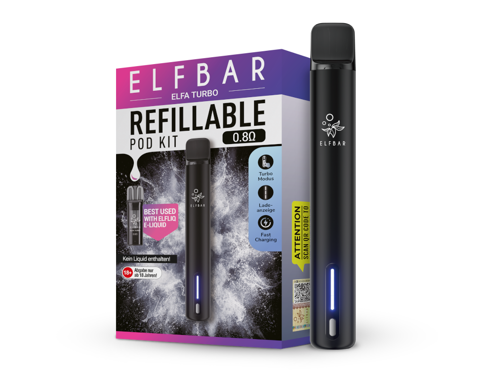 Elfbar - Elfa Turbo E-Zigaretten Set Mit Zugautomatik