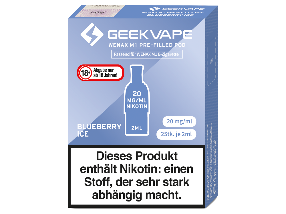 GeekVape Wenax M1 Pod 2 Stück Blueberry Ice Genuss