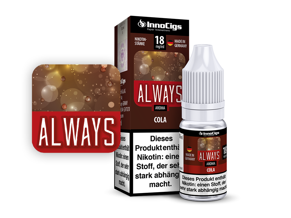 Always Cola Aroma - Liquid für E-Zigaretten Genuss