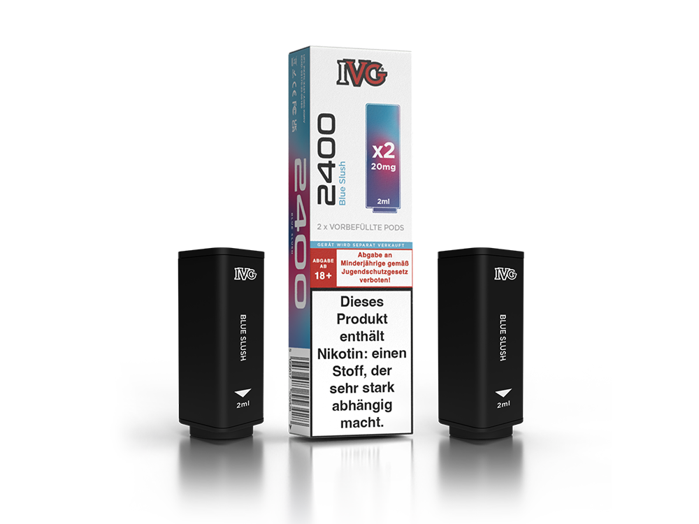 IVG 2400 Pod 20mg/ml - Blue Razz Cherry Aroma Genießen
