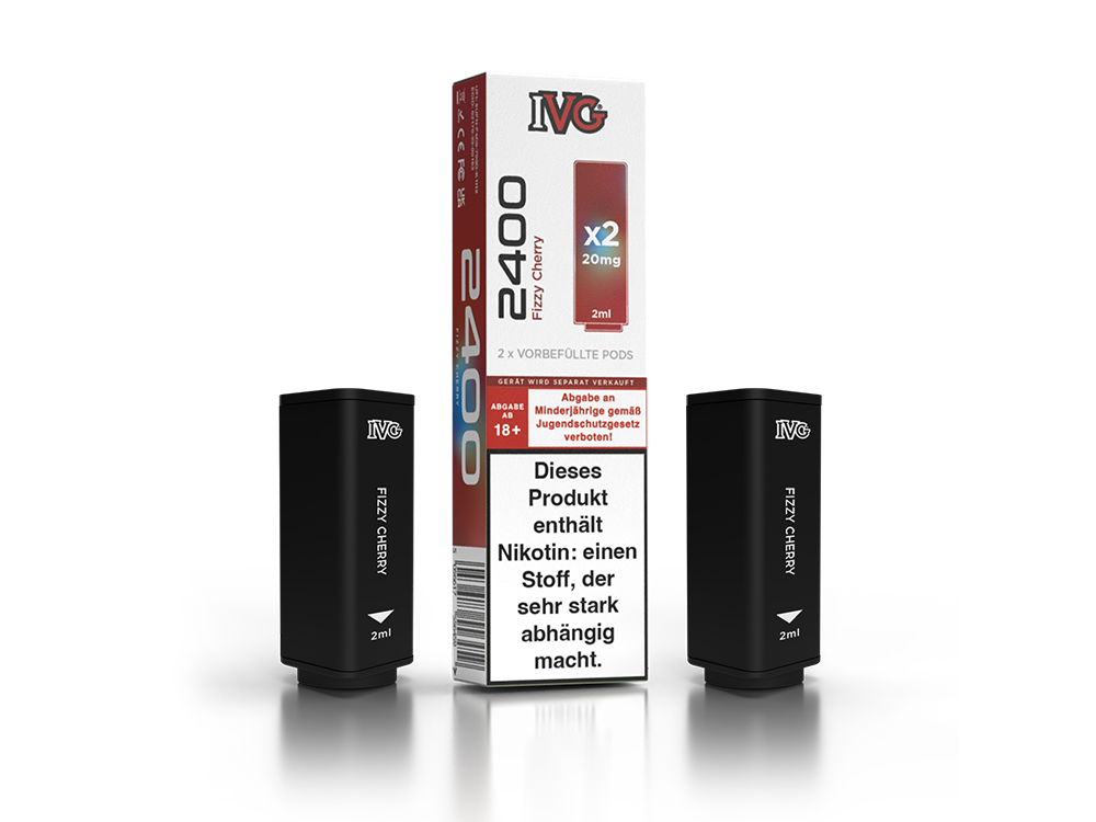 IVG 2400 Pod 20mg/ml - Blue Razz Cherry Aroma Genießen