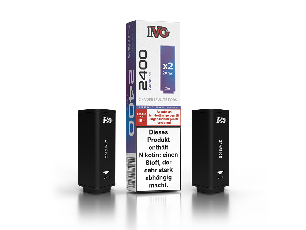 IVG 2400 Pod 20mg/ml - Blue Razz Cherry Aroma Genießen