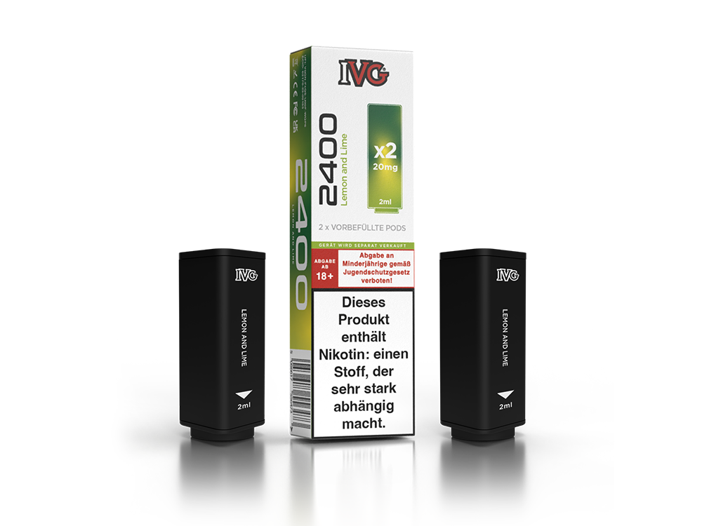 IVG 2400 Pod 20mg/ml - Blue Razz Cherry Aroma Genießen