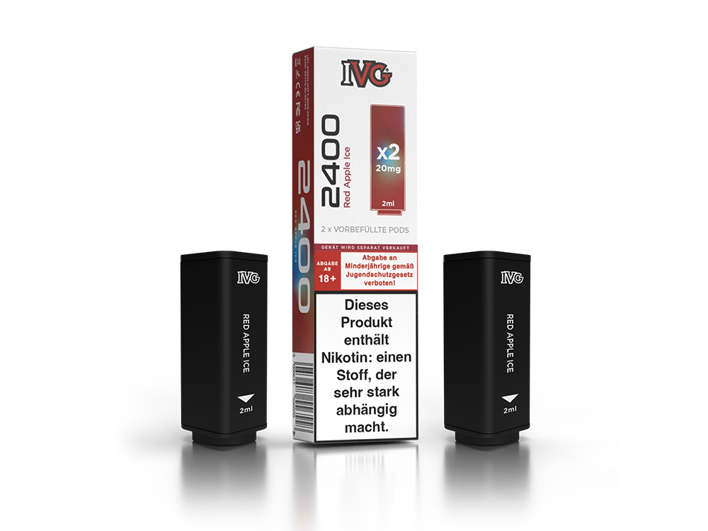 IVG 2400 Pod 20mg/ml - Blue Razz Cherry Aroma Genießen