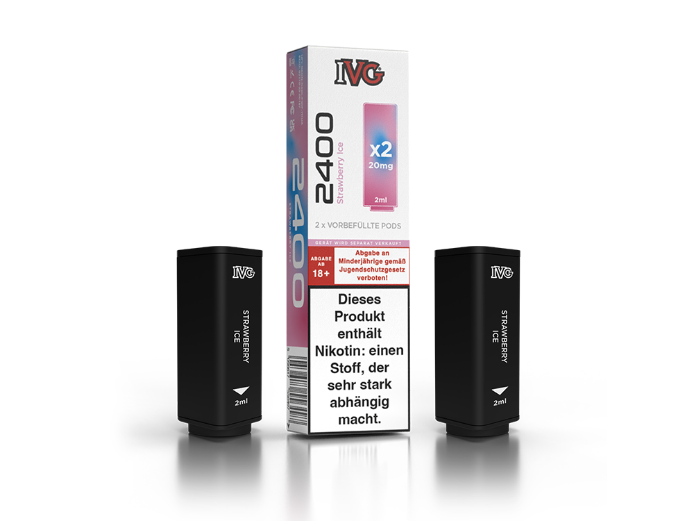 IVG 2400 Pod 20mg/ml - Blue Razz Cherry Aroma Genießen