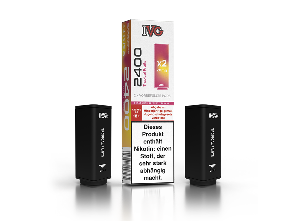 IVG 2400 Pod 20mg/ml - Blue Razz Cherry Aroma Genießen