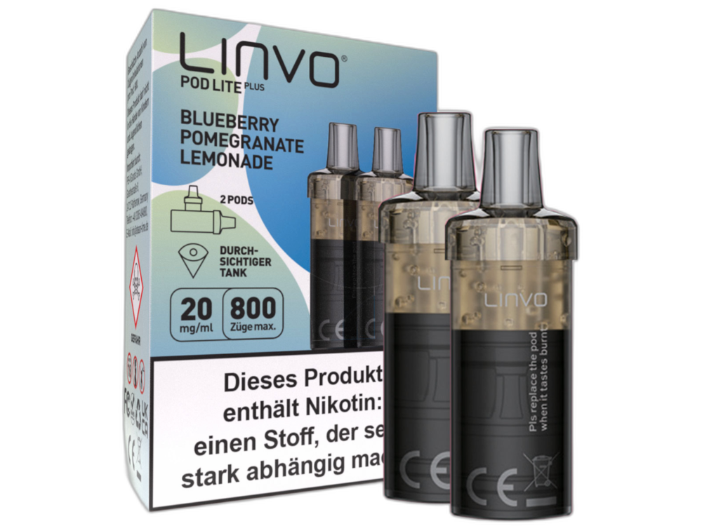Linvo Pod Lite Plus Cartridge 20 mg/ml Apfel Pfirsich