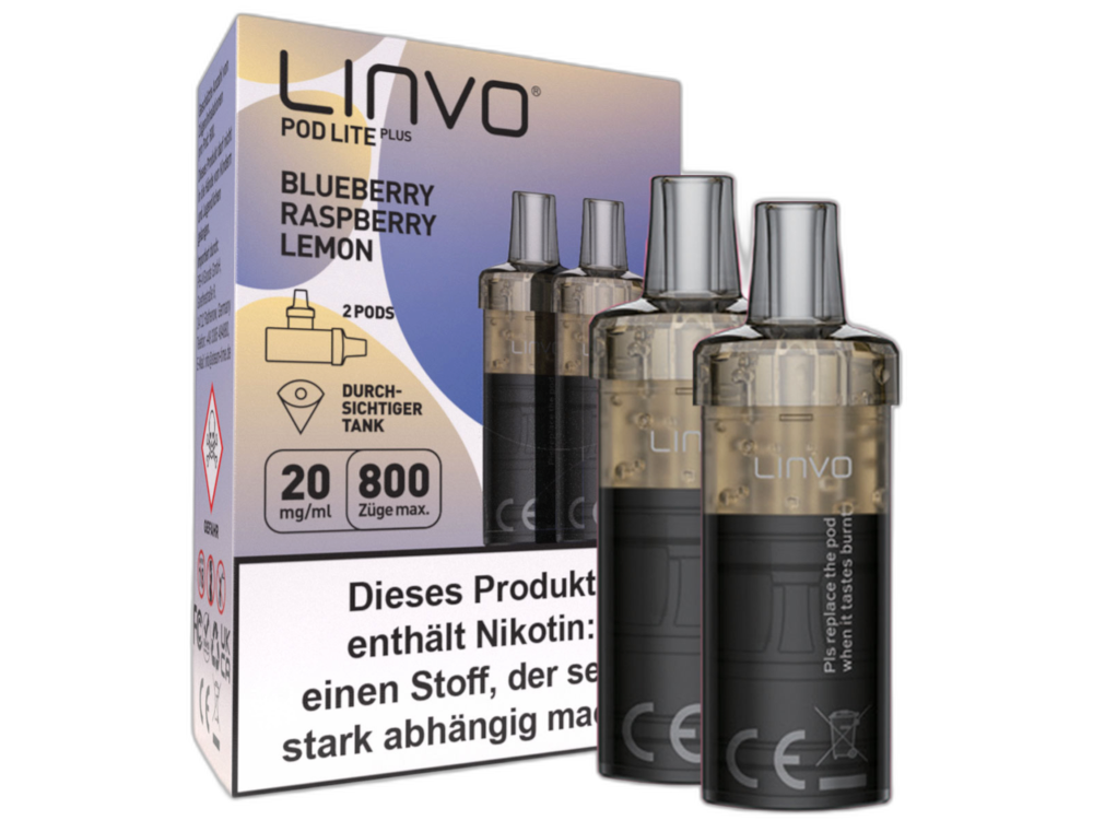 Linvo Pod Lite Plus Cartridge 20 mg/ml Apfel Pfirsich
