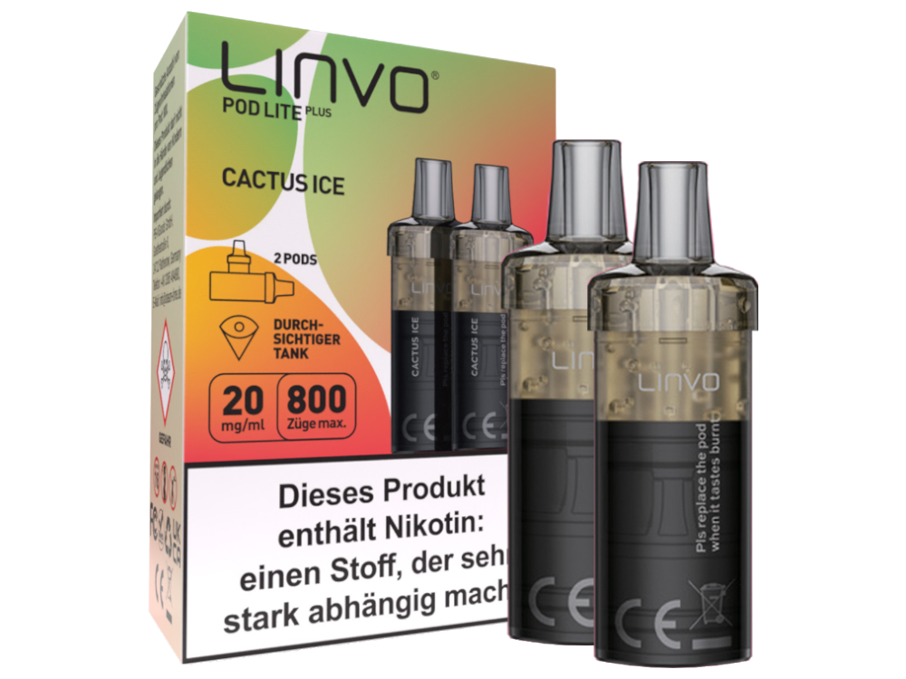 Linvo Pod Lite Plus Cartridge 20 mg/ml Apfel Pfirsich