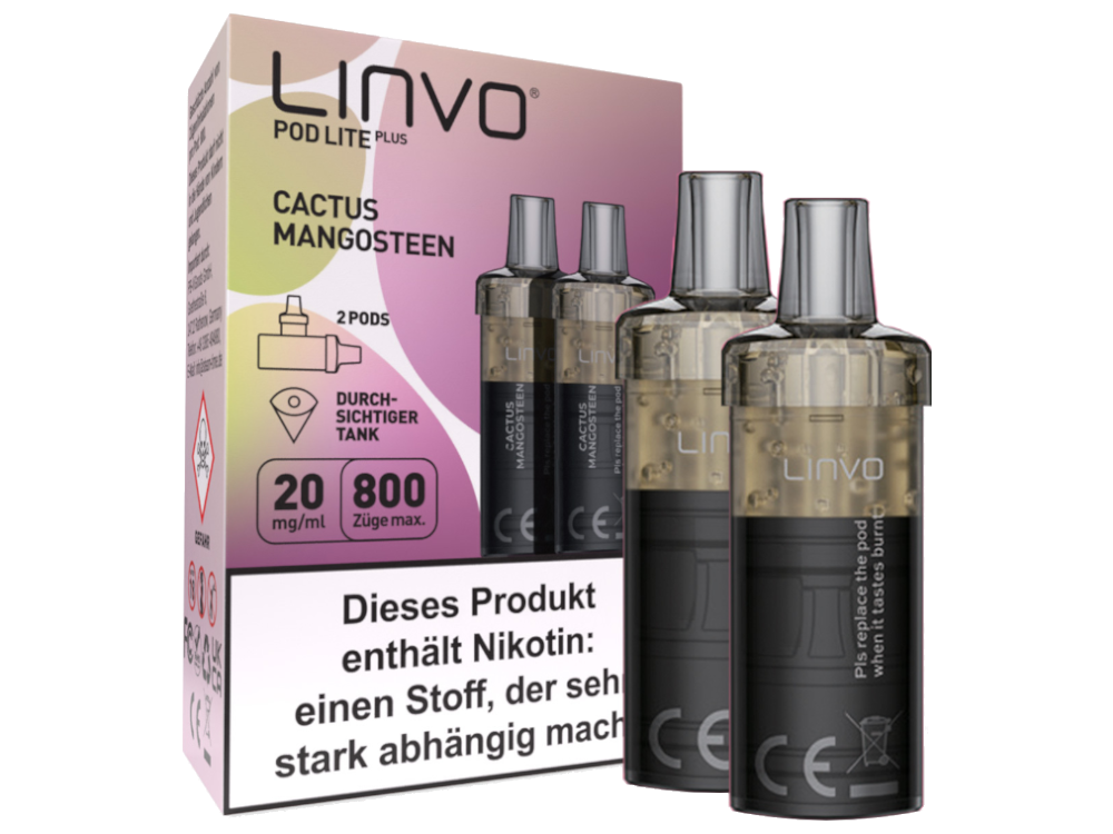 Linvo Pod Lite Plus Cartridge 20 mg/ml Apfel Pfirsich