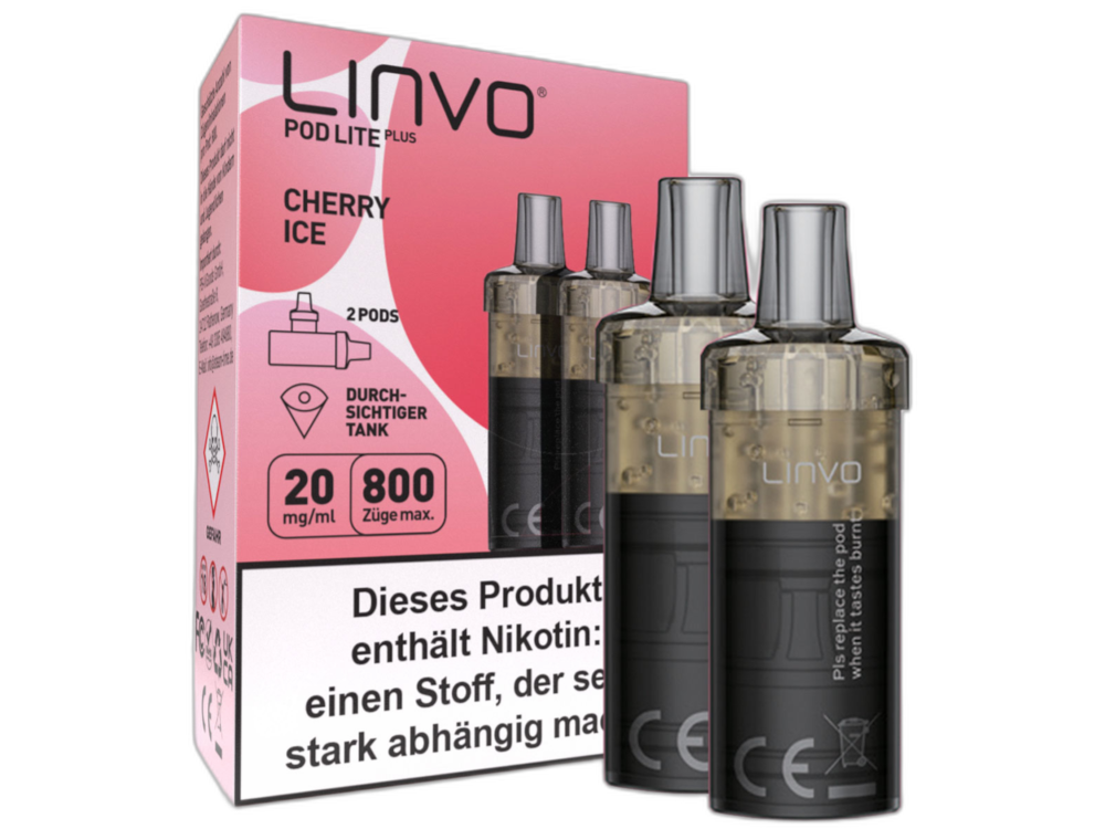 Linvo Pod Lite Plus Cartridge 20 mg/ml Apfel Pfirsich