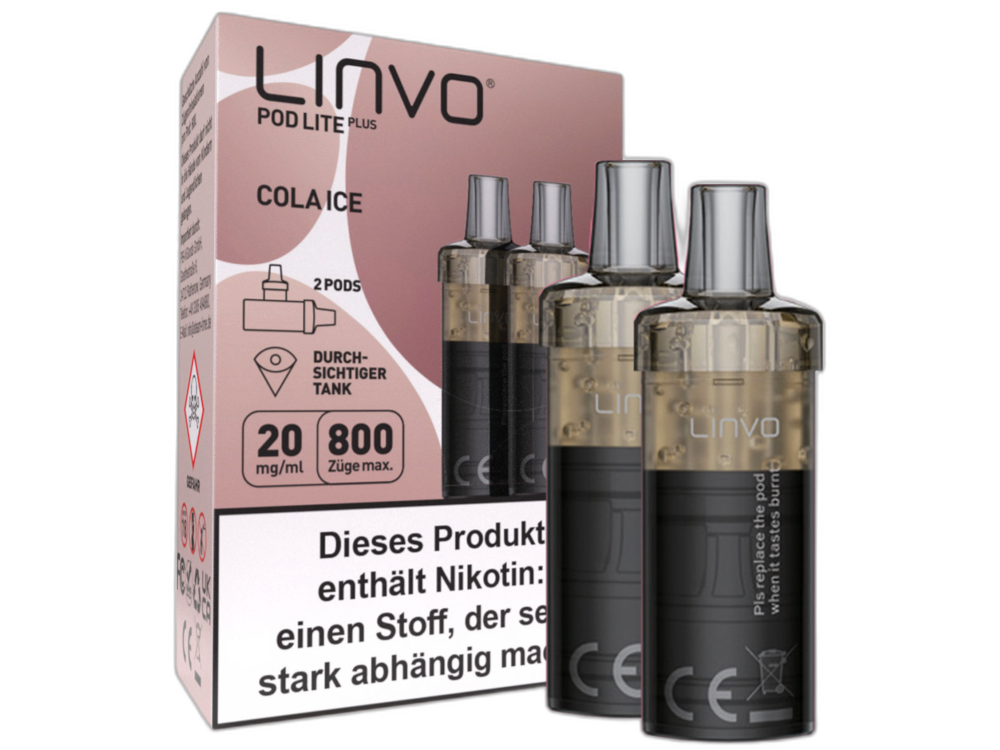 Linvo Pod Lite Plus Cartridge 20 mg/ml Apfel Pfirsich