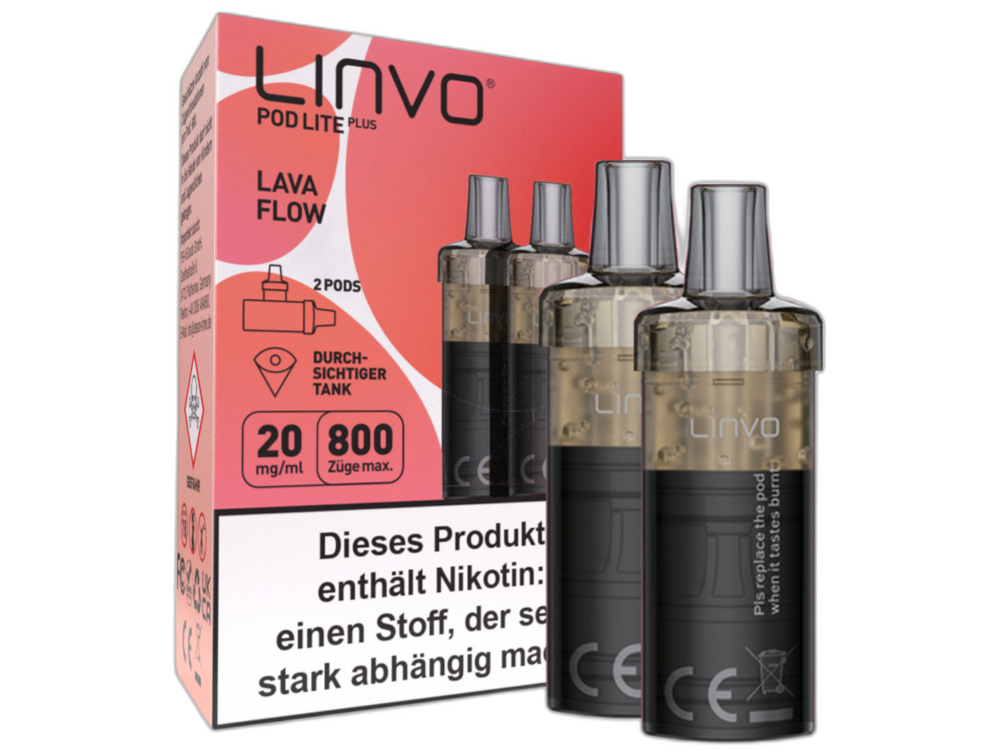Linvo Pod Lite Plus Cartridge 20 mg/ml Apfel Pfirsich