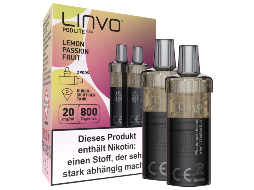 Linvo Pod Lite Plus Cartridge 20 mg/ml Apfel Pfirsich