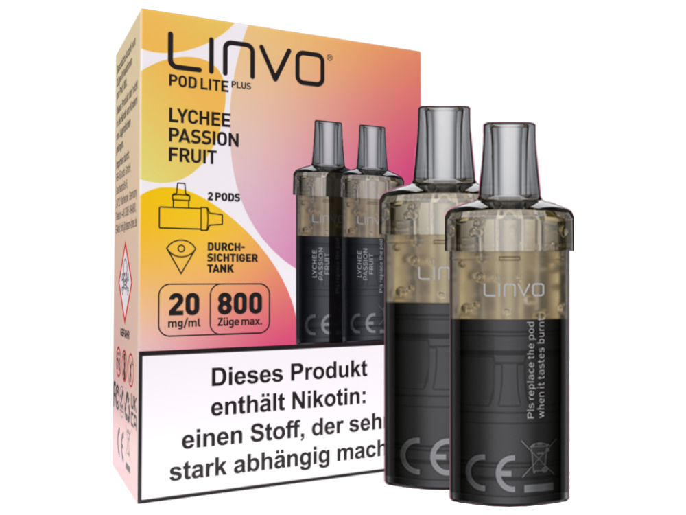 Linvo Pod Lite Plus Cartridge 20 mg/ml Apfel Pfirsich