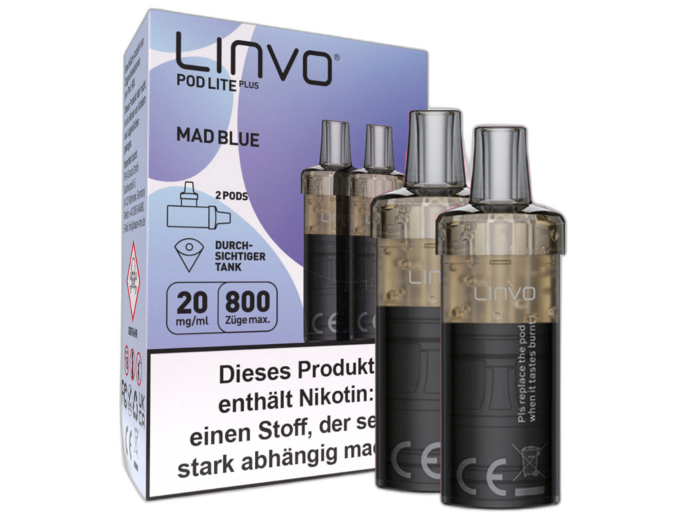 Linvo Pod Lite Plus Cartridge 20 mg/ml Apfel Pfirsich