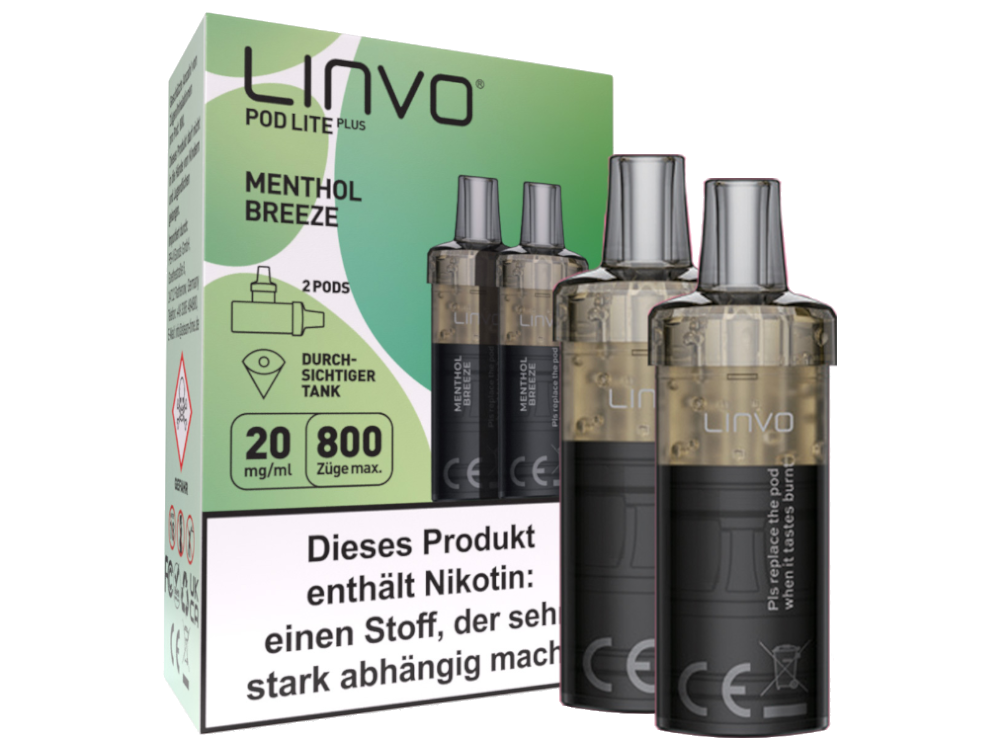 Linvo Pod Lite Plus Cartridge 20 mg/ml Apfel Pfirsich
