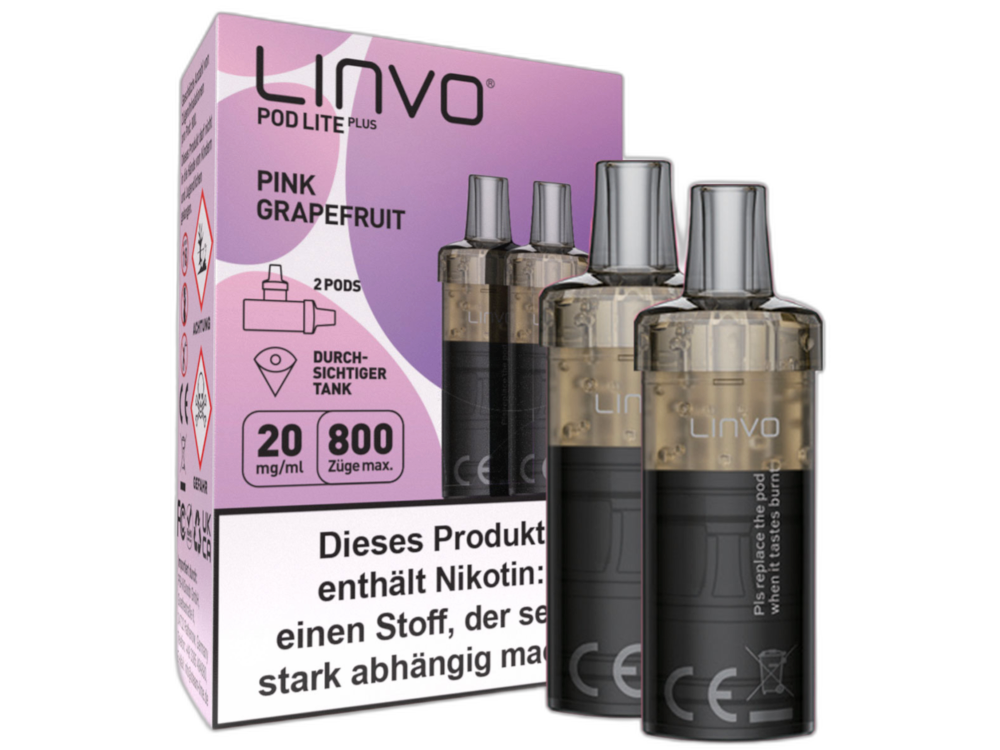 Linvo Pod Lite Plus Cartridge 20 mg/ml Apfel Pfirsich