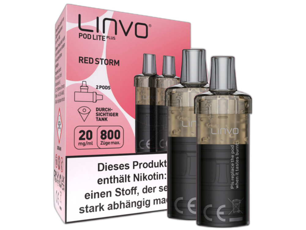 Linvo Pod Lite Plus Cartridge 20 mg/ml Apfel Pfirsich