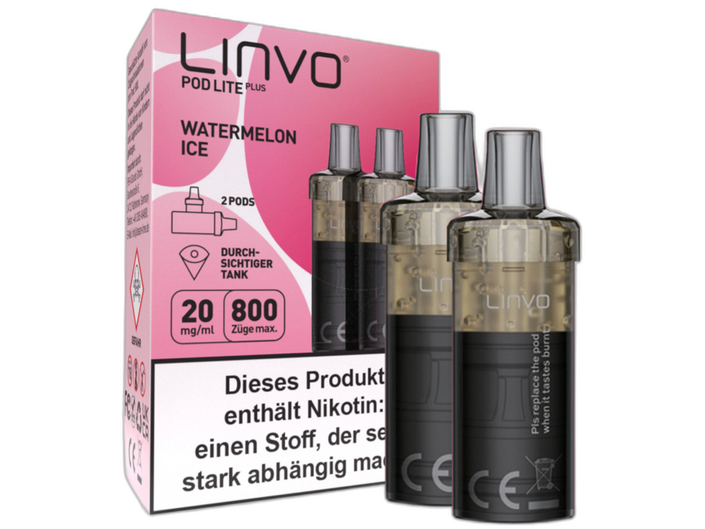 Linvo Pod Lite Plus Cartridge 20 mg/ml Apfel Pfirsich