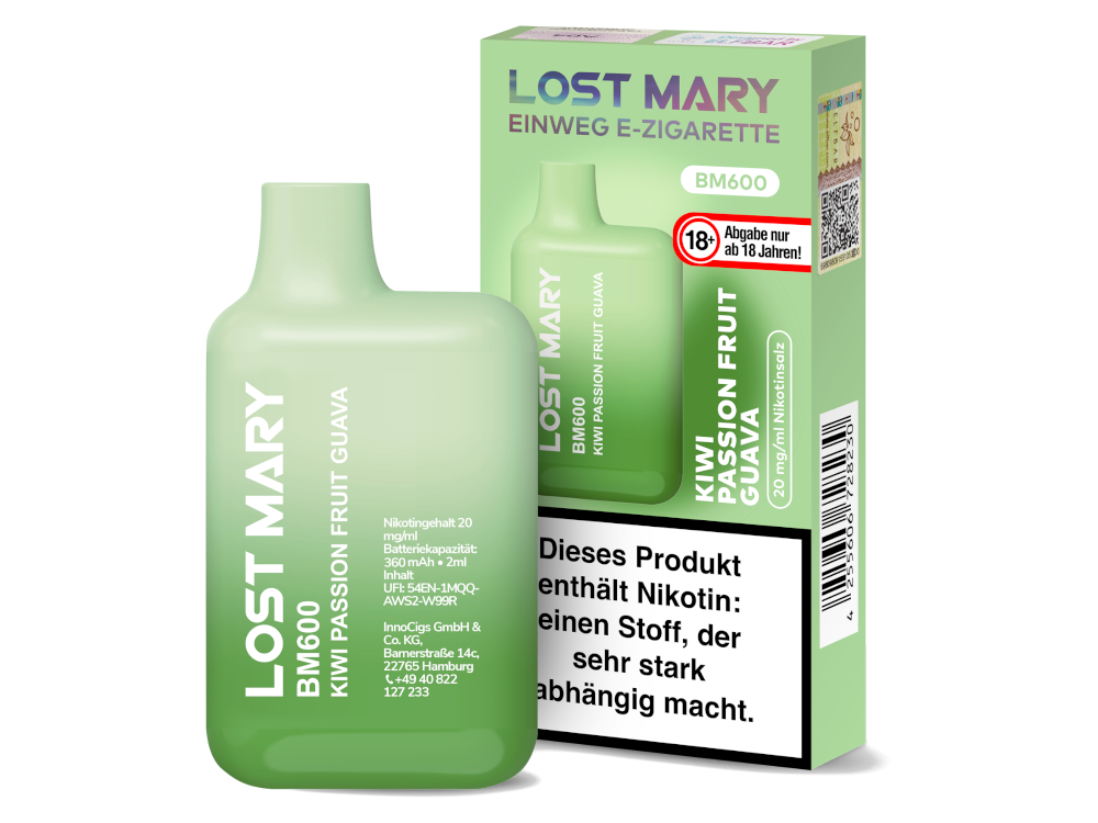 Lost Mary BM600 Einweg E-Zigarette 20mg/ml Blaubeere