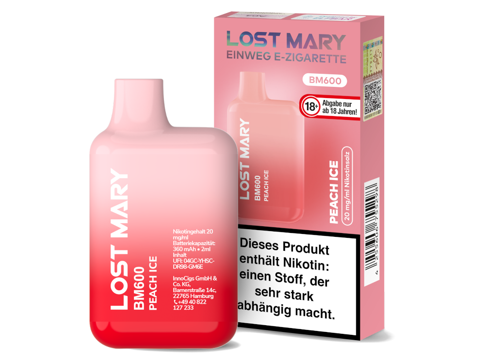 Lost Mary BM600 Einweg E-Zigarette 20mg/ml Blaubeere