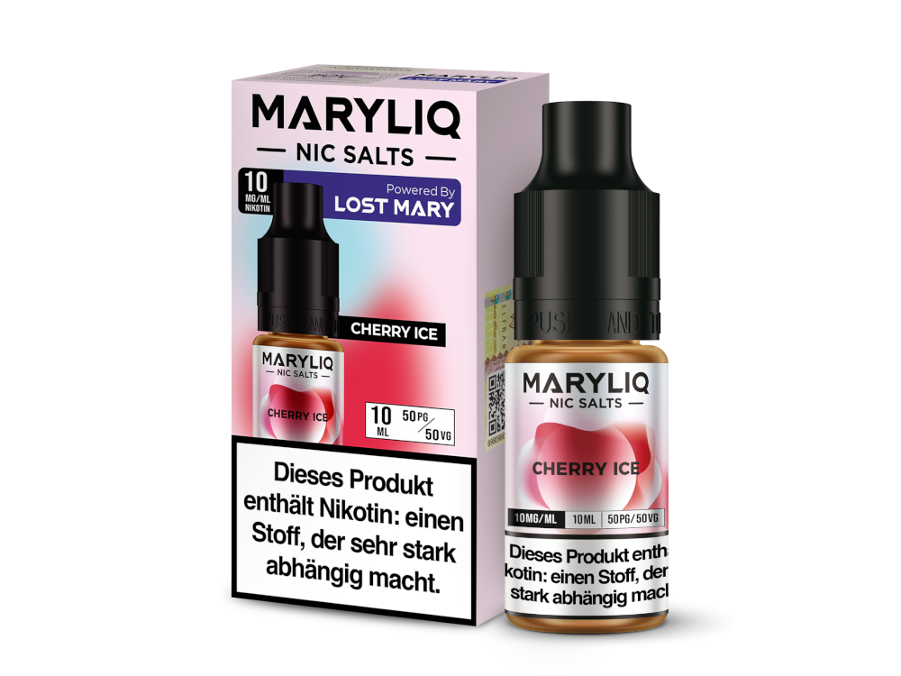 MARYLIQ - Nikotinsalz Liquid - Cherry Ice Geschmackserlebnis
