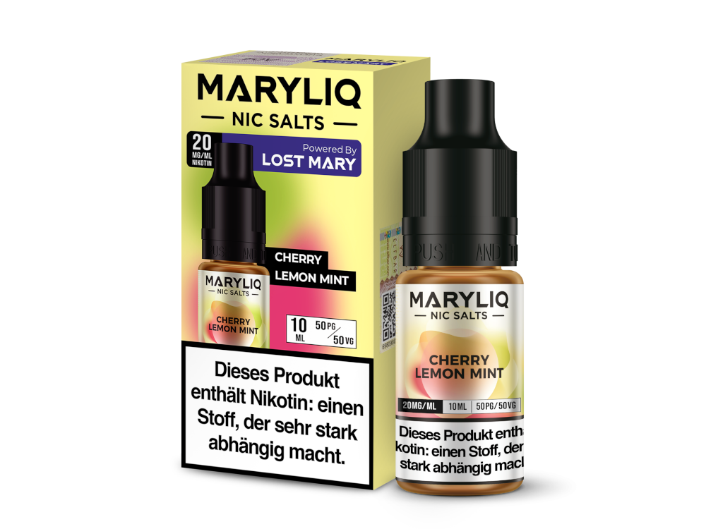 MARYLIQ Nikotinsalz Liquid Cherry Lemon Mint Frisch Genuss