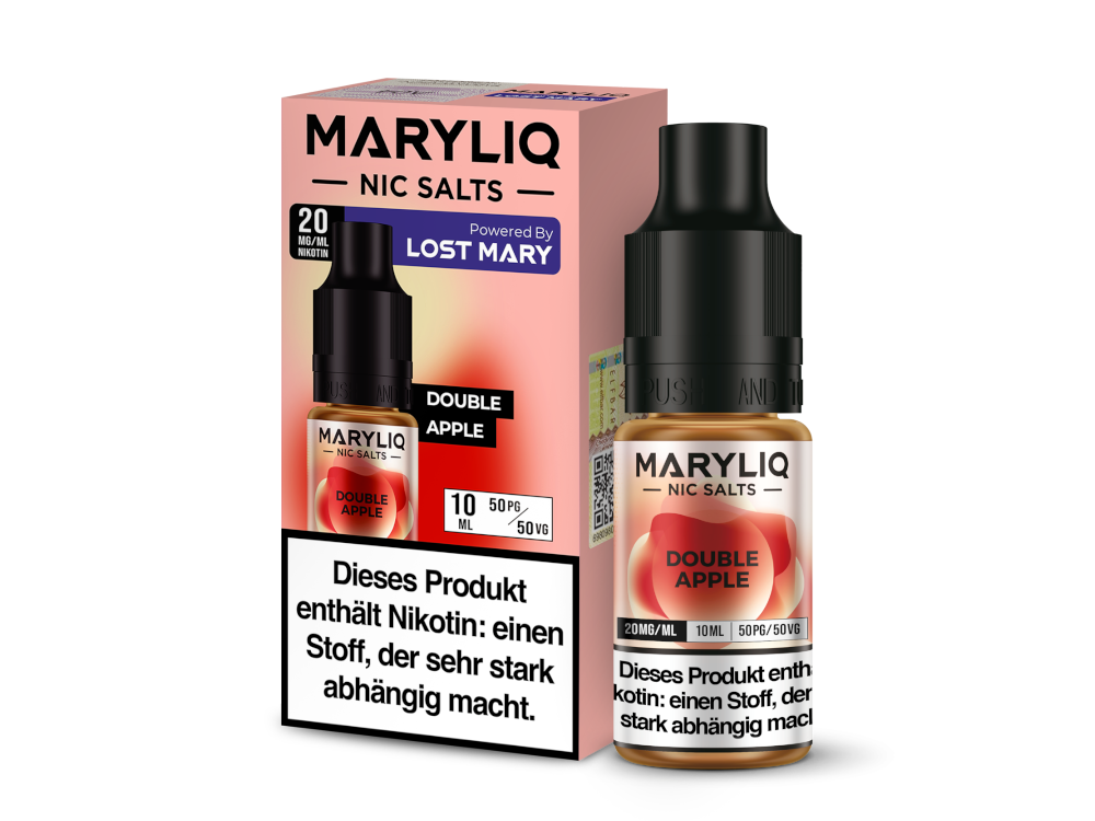 MARYLIQ - Nikotinsalz Liquid - Double Apple Geschmacksvoll
