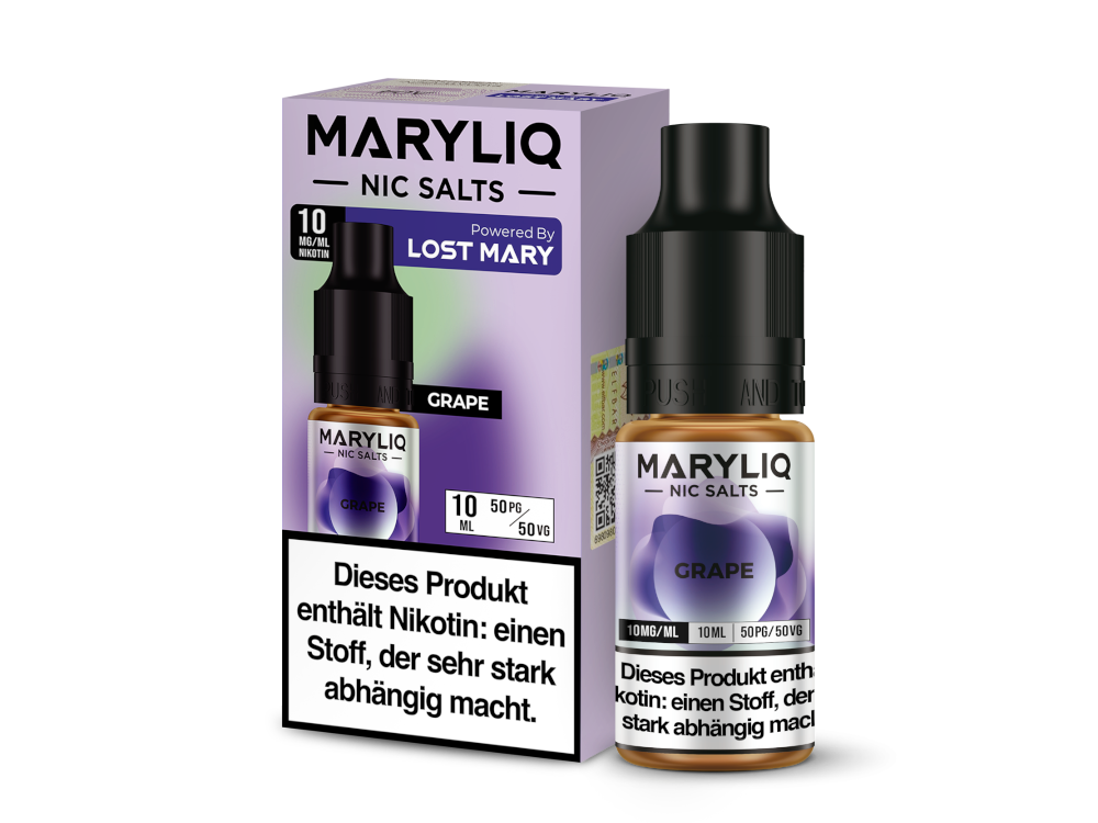 MARYLIQ - Nikotinsalz Liquid - Grape für Erfrischenden Genuss