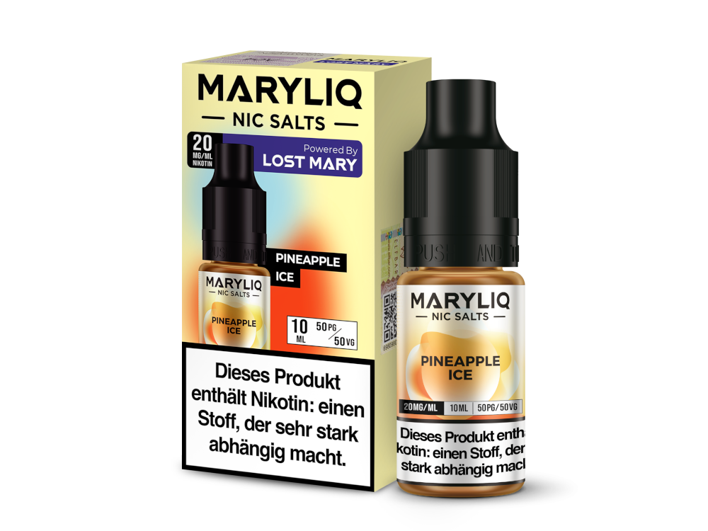 MARYLIQ Nikotinsalz Liquid Pineapple Ice Frische Genuss