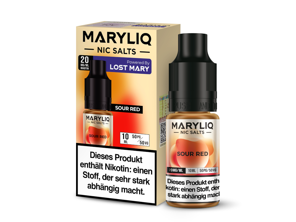 MARYLIQ - Nikotinsalz Liquid - Sour Red Fruchtige Erfrischung