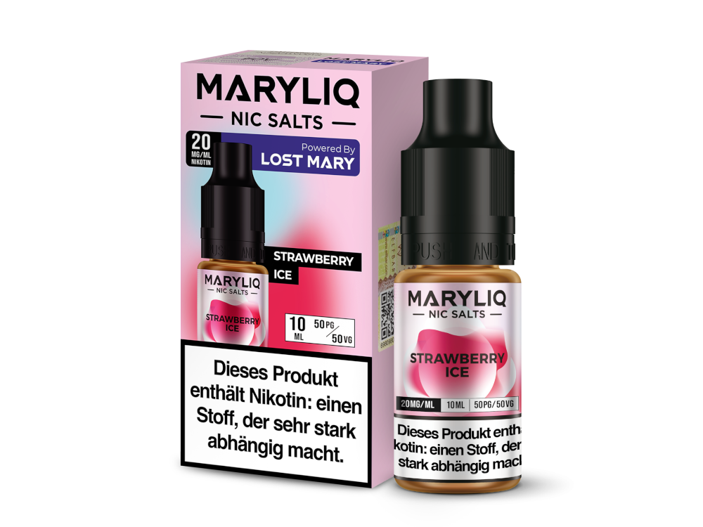 MARYLIQ - Nikotinsalz Liquid - Kühler Erdbeer Geschmack