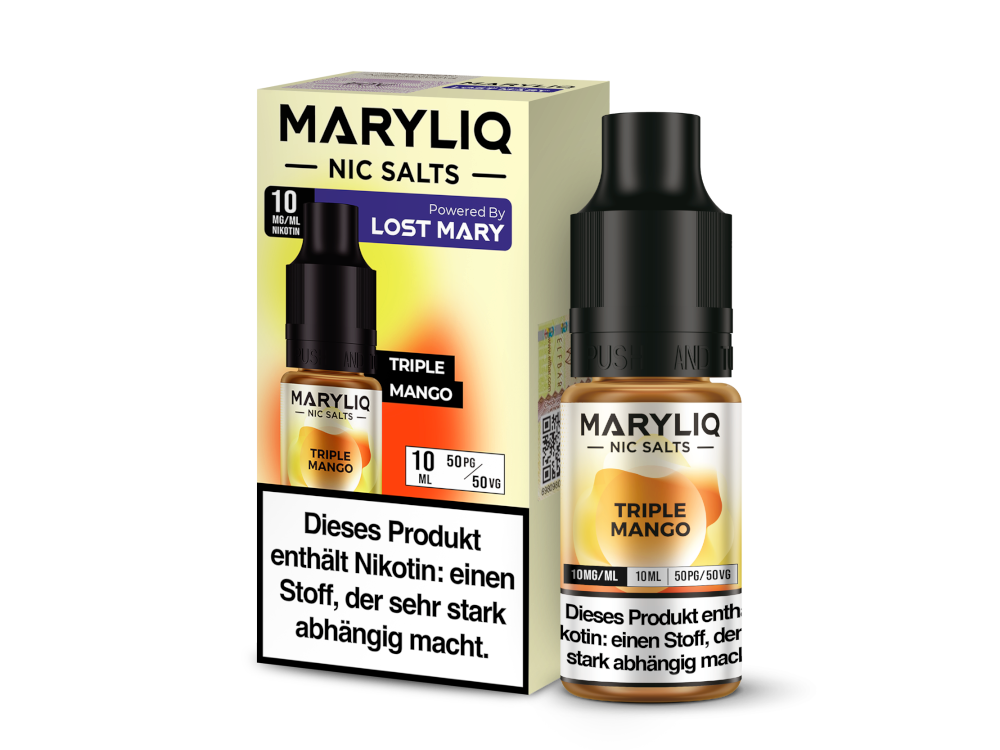MARYLIQ - Nikotinsalz Liquid - Triple Mango Genuss