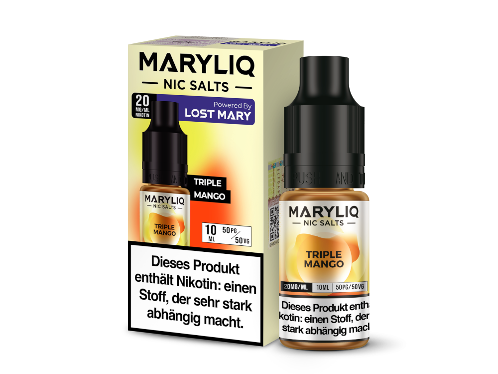 MARYLIQ - Nikotinsalz Liquid - Triple Mango Genuss