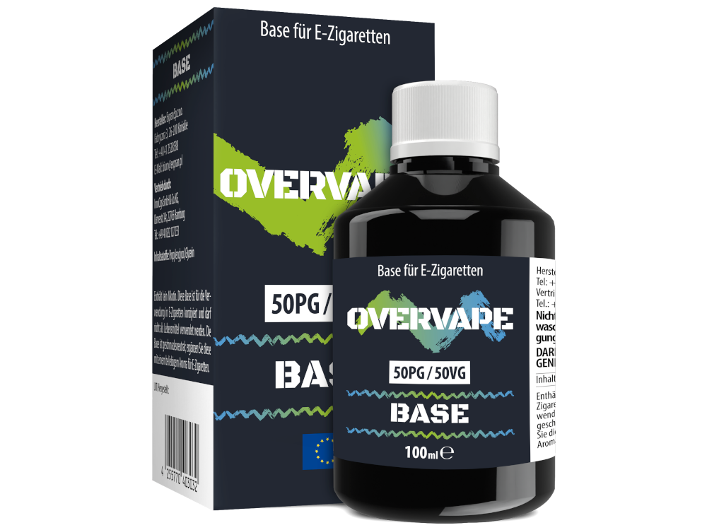 Overvape - 100 ml Basis 0 mg/ml Für Individuelle E-Liquids