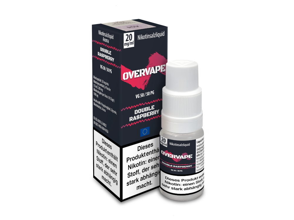 Overvape Nikotinsalz Liquid Double Raspberry Fruchtiger Genuss